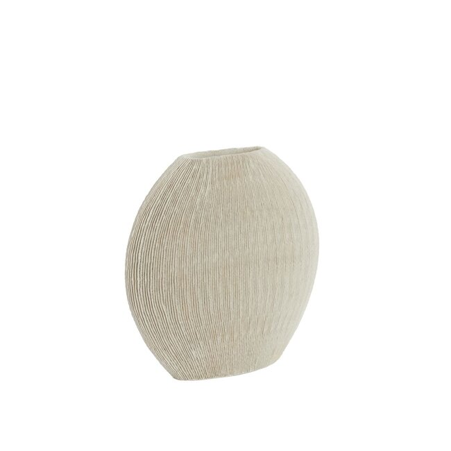 Light & Living Vaas deco 50x15x50 cm BUBIO crème