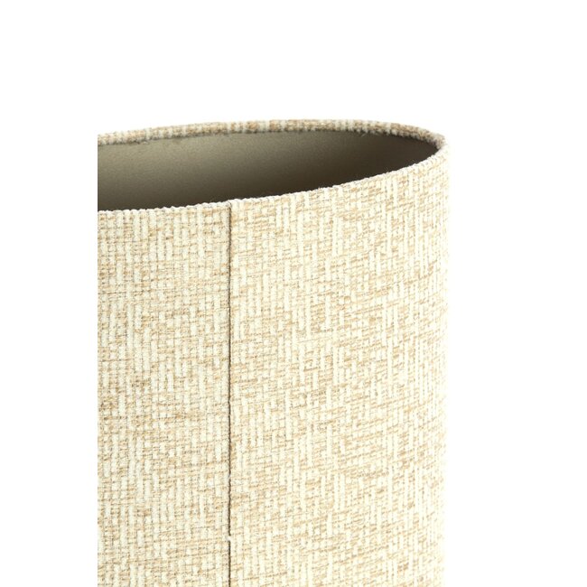 Light & Living Kap ovaal recht smal hoog 38-17,5-28 cm RIF zand