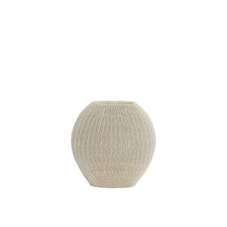 Light & Living Vaas Deco Ø41x13x39,5  cm BUBIO Crème