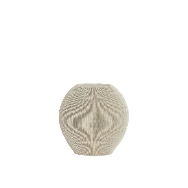 Light & Living Vaas Deco Ø41x13x39,5  cm BUBIO Crème
