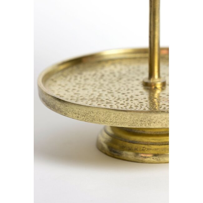 Light & Living Etagere 2 laags Ø24X37 CM LUTEK goud