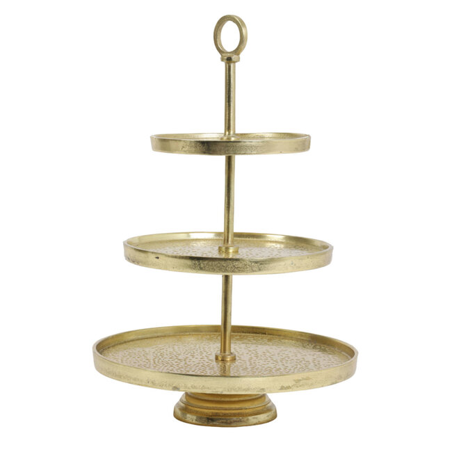 Light & Living Etagere 3 laags Ø32X48 CM LUTEK goud