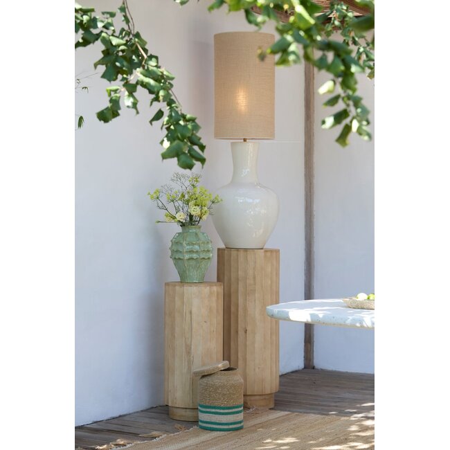 Light & Living Zuil Ø35x80 cm ELLENA hout mat naturel