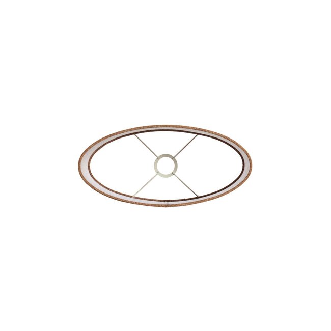 Light & Living Kap ovaal recht smal hoog 38x17,5x28 cm – AIKO bruin