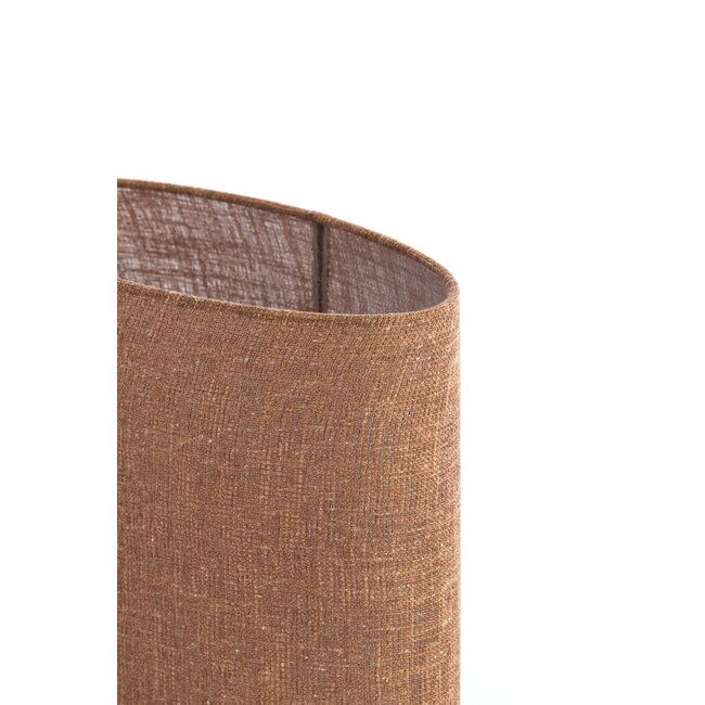 Light & Living Kap ovaal recht smal hoog 38x17,5x28 cm – AIKO bruin