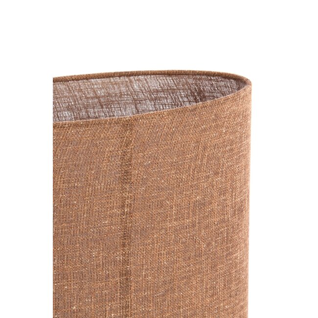 Light & Living Kap ovaal recht smal hoog 38x17,5x28 cm – AIKO bruin