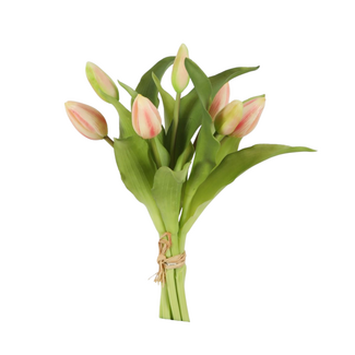 Tulip Bundle x7 – roze/fuchsia kunsttulpen bos (32 cm)