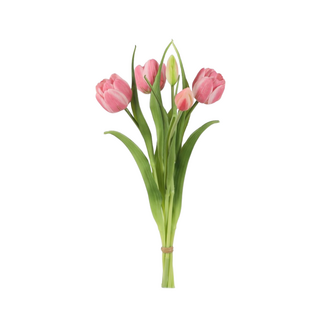 Tulip Bush 43 cm – roze kunsttulpen