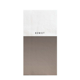 Zusss Servetten Geniet zand-wit