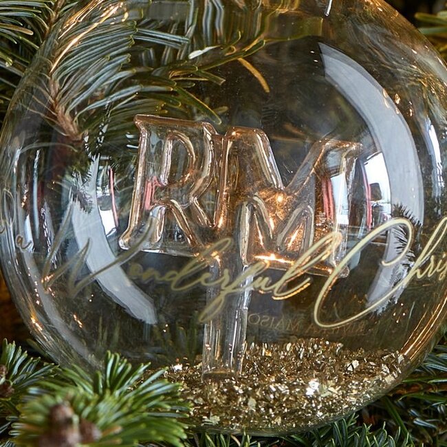 Riviera Maison Wonderful Times Ornament gold D. 10