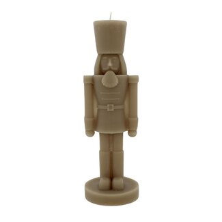 Home Society Deco Kaars Nutcracker L Taupe