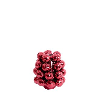 Light & Living Vaas deco Ø14,5x17 cm BUTANG keramiek metallic Rood