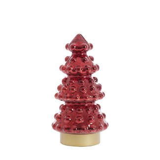 Light & Living Tafellamp LED Ø15x28,5 cm TREE metallic rood+goud