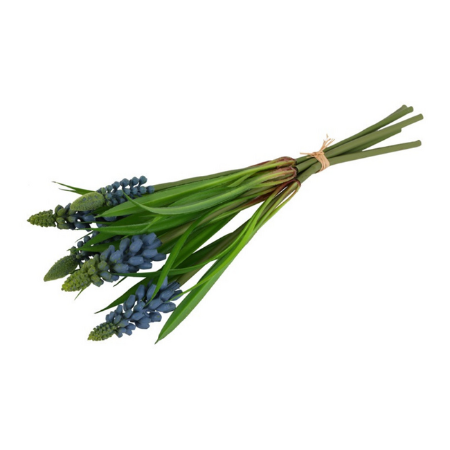 Kunst bundel Muscari blauw 26 cm