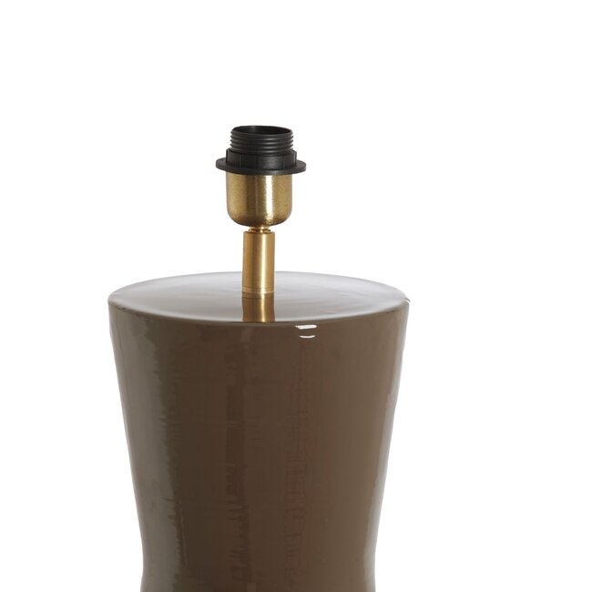 Light & Living Lampvoet Ø33x51 Cm Nana Shiny Dark Brown