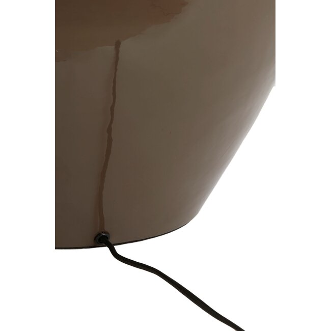 Light & Living Lampvoet Ø33x51 Cm Nana Shiny Dark Brown