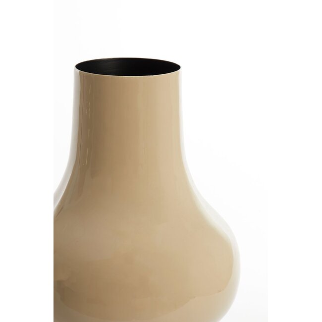Light & Living Vaas deco Ø22x40 cm SINDO glanzend taupe