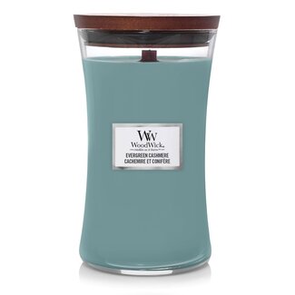 Woodwick Evergreen Cashmere Large Candle Large Candle WoodWick© 130h.