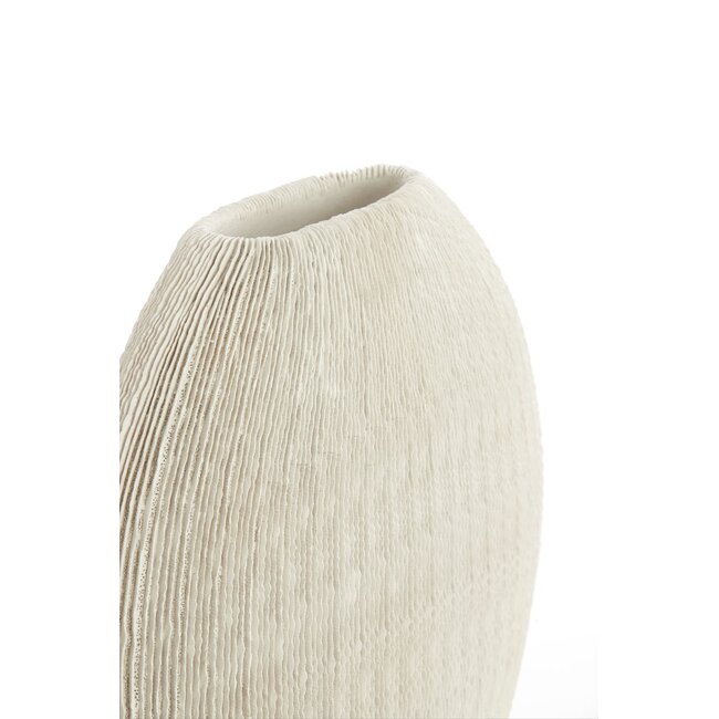 Light & Living Vaas deco 50x15x50 cm BUBIO crème