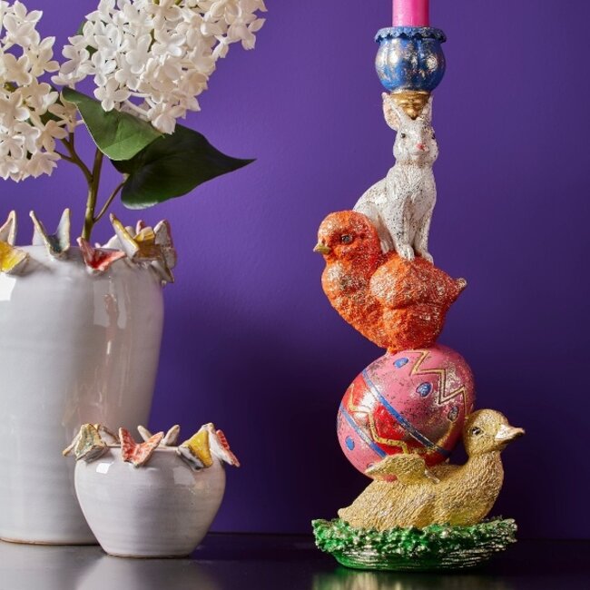 Paaskandelaar rabbit on duck