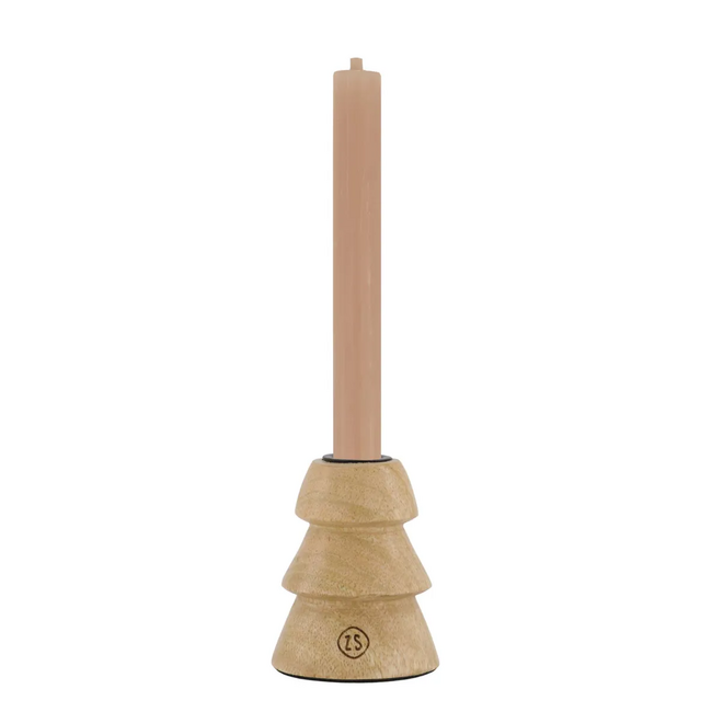 Zusss Houten kandelaar kerstboom S naturel