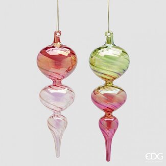 EDG Multicolor Kerstornament – H23 x D7 cm