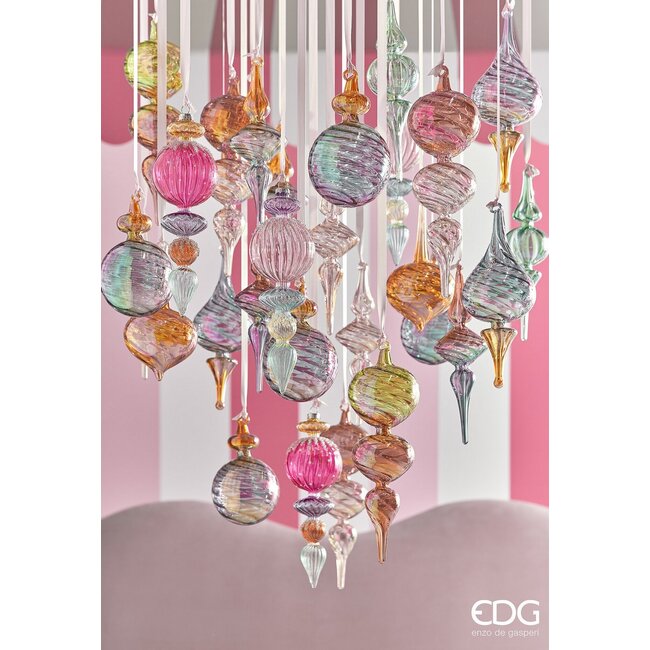 EDG Multicolor Kerstornament – H23 x D7 cm