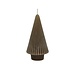Home Society Deco Kaars Tree Stripe S Taupe