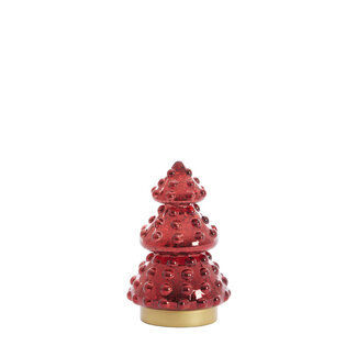 Light & Living Tafellamp LED Ø12x18,5 cm TREE metallic rood + goud