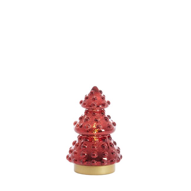 Light & Living Tafellamp LED Ø12x18,5 cm TREE metallic rood + goud