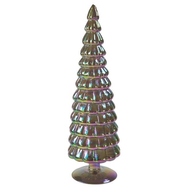 Glass tree, iridescent 12x33 cm
