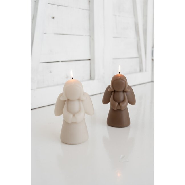 Home Society Deco Kaars Angel XLGreige