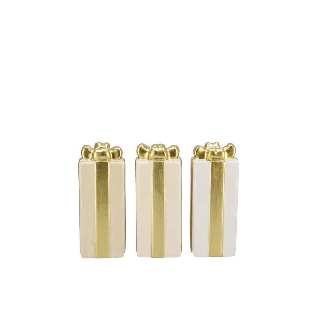 Kandelaar Joy Cozy Sand Gift 3 ass. 6x10 cm