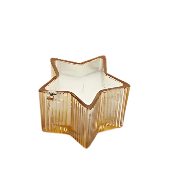 EDG Kaars Stella ster 6,5 x 10,5 cm Amber