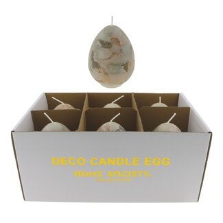 Home Society Deco Kaars Zand Marble Egg L