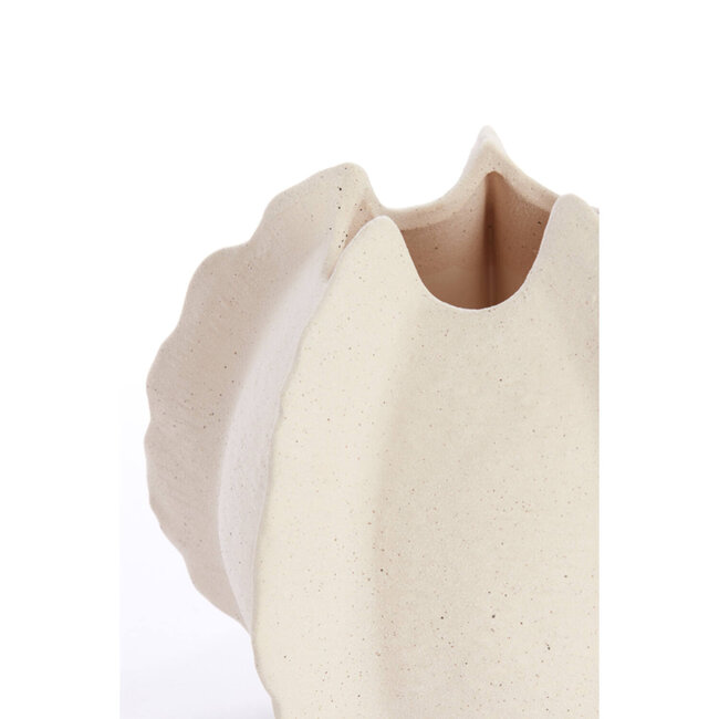Light & Living Vaas deco 26,5x26x23 cm KELAPA keramiek crème