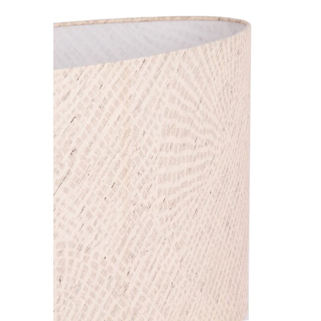 Light & Living Kap ovaal recht smal hoog 38-17,5-28 cm STONE beige