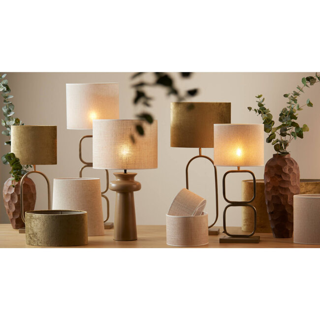 Light & Living Kap ovaal recht smal 30-15-25 cm BRESKA parel wit