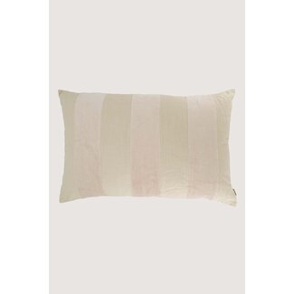 Zusss Kussen streep katoen/velvet 60x40cm