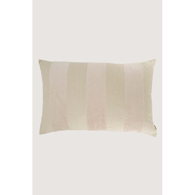 Zusss Kussen streep katoen/velvet 60x40cm