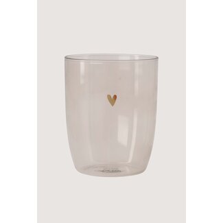 Zusss Drinkglas hartje zand