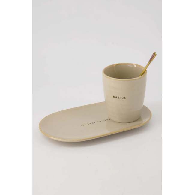 Zusss Koffiemok hartje zand