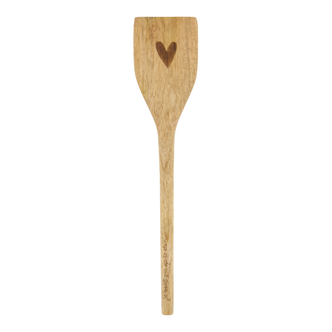 Zusss Spatel hout hartje naturel
