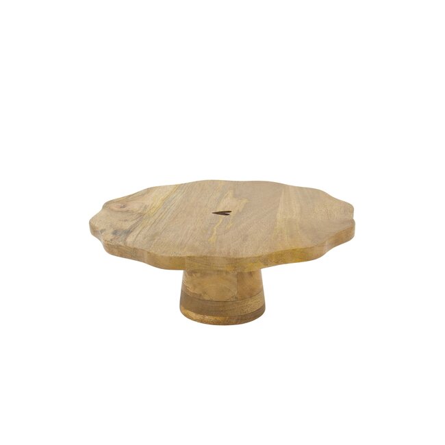 Zusss Taartplateau hout hartje naturel