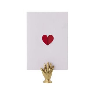 Zusss Kaartenstandaard metaal hand goud