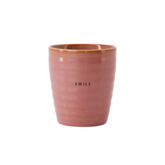 Zusss Koffiemok smile burgundy