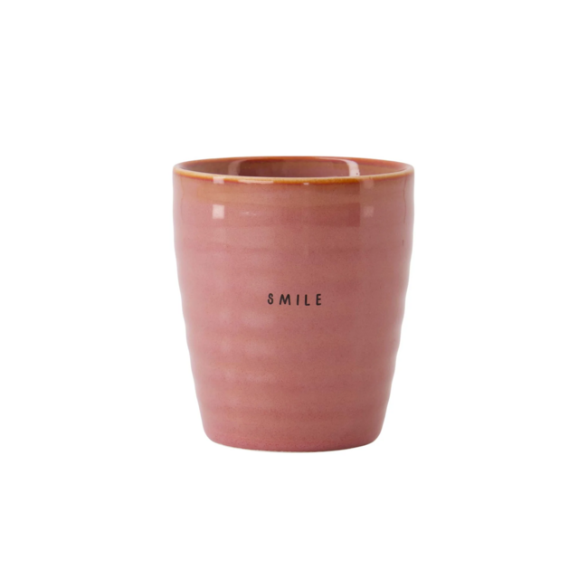 Zusss Koffiemok smile burgundy