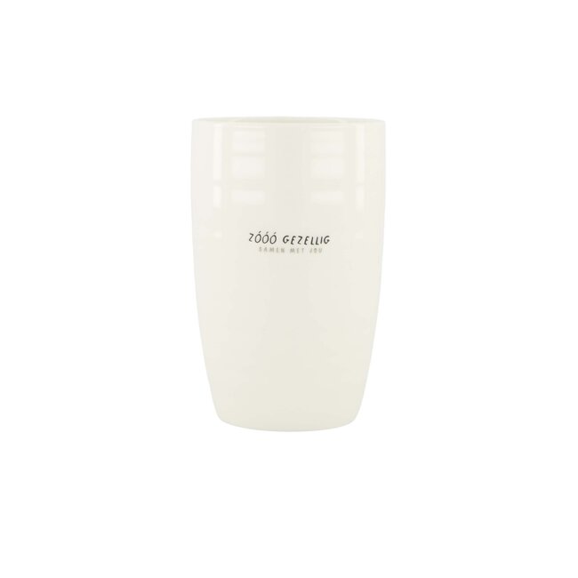 Zusss Mok L zoo gezellig wit/zwart