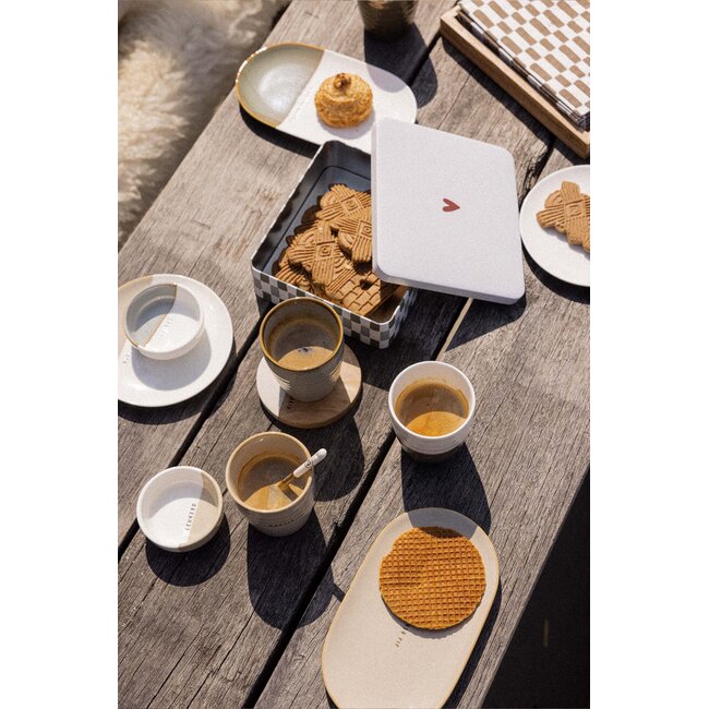 Zusss Koekblik hartje rood/grijs/groen