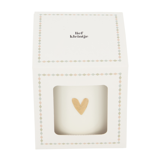 Zusss Geurkaars keramiek in doosje lief kleintje